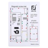 MidasTech Jıafa JF-870 iPhone 11 6.1 Inc Mıknatıslı Çalışma Hasırı Vida GOSTERGELI-(5775) Midiastech