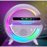 MidasTech Kablosuz Telefon Şarj Bluetooth Hoparlör Istasyonu Ses Rgb Atmosfer Gece Işık BT-2301 (4887) Mid