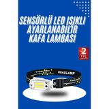 MidasTech Kafa Lambası Su Geçirmez Kafa Feneri 3 Mod Aydınlatma Midiastech