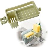 MidasTech Musluğa Takılan Sünger Havlu Askılı Sabun Hazneli Mutfak Banyo Lavabo Düzenleyici Organizer (4