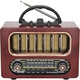 MidasTech Orta Boy Retro Ahşap Tasarım Bluetooth Hoparlörlü Radyo – Fm/am Destekli, Şarjlı ve Taşına