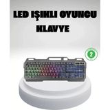 MidasTech Rgb Işıklı Oyuncu Klavye Mouse Seti – Türkçe Q, Ayarlanabilir Dpı, Ergonomik ve Dayanıklı T - Çok Renkli
