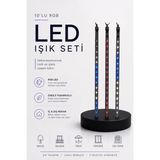 MidasTech Rgb LED Dış ve Iç Mekan Süsleme Işığı 10 Çubuklu Şerit Midiastech