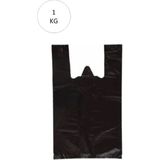 MidasTech Siyah Atlet Poşet Mini Boy 20X34 cm Takriben 235 Adet 1 kg Nemere - 20 x 34 cm