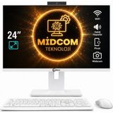 Midcom J-Tech Angle I5 6500 16GB Ram 256GB SSD 24" Pivot - Webcam - Wifi All In One Bilgisayar - Beyaz
