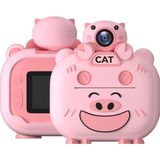 Midcom S1 2.0" IPS Ekran Fotoğraf Yazıcısı 360 Derece Döner Lens - Pembe