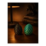 Middles&Niddles Collection - 2'li Hareketli Ejderha Yumurtası | 3D Baskı Dragon Egg | Gizemli Dekoratif Koleksiyon Ürünü | Sürpriz Renkler