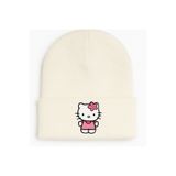 Middles&Niddles Collection Kışlık - Yün - Çocuk – Krem - Hello Kitty Dayanıklı Baskı -Bere