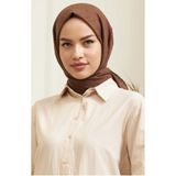 Mides scarf Bambu Kraş Şal Modeli Kahverengi