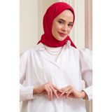 Mides scarf Bambu Kraş Şal Modeli-kırmızı