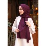 Mides scarf Bambu Siyah Renk Şal-bordo