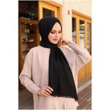 Mides scarf Bambu Siyah Renk Şal-siyah