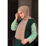 Mides scarf Bambu Siyah Renk Şal-vizon