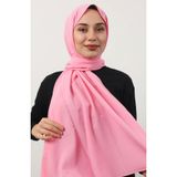 Mides scarf Tesettür Pamuk Kraş Cazz Şal Modeli Pembe1