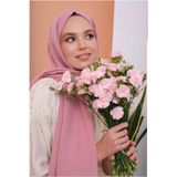 Mides scarf Tesettür Pamuk Kraş Cazz Şal Modeli-pembe