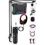 Midex Arcade Pack-1 Medley Ses Kartı Ve Bm-800 Mikrofon Gaming Canlı Yayın Stüdyo Seti