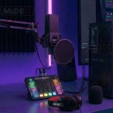 Midex Arcade Pack-2 Medley Ses Kartı ve Gm-Pro Mikrofon Gaming Canlı Yayın Stüdyo Seti - Siyah