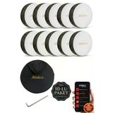Midex Br-511X 10'Lu Bendir Def Toptan Paket Akort Ayarlı El Tutma Oyuklu Çantalı