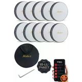 Midex Br-811X 10'Lu Bendir Def Toptan Paket Akort Ayarlı El Tutma Oyuklu Çantalı