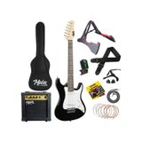 Midex CEG-36BK 8-12 Yaş Çocuklar İçin Amfili Full 3/4 36 İnç Elektro Gitar Seti White Black