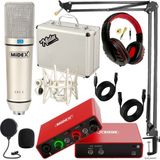 Midex Central-Rd Pack-3 Stüdyo Kayıt Ekipmanları GLX-700RD Ses Kartı Cx1 stüdyo Mikrofon - Siyah - Paket-4