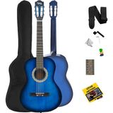 Midex CG-270BL Klasik Gitar 4/4 Yetişkin Boy Sap Ayarlı Full Set - Mavi