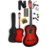 Midex CG-270RD Kırmızı Renk 4 4 Yetişkin Boy Sap Ayarlı Full Klasik Gitar