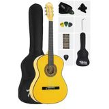 Midex CG-270YLW-OUT Sarı Renk Klasik Gitar 4/4 Yetişkin Boy Sap Ayarlı Full Set(OUTLET)