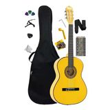 Midex Cg-270Ylw Sarı Renk Klasik Gitar 4/4 Yetişkin Boy Sap Ayarlı Full Set