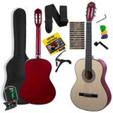 Midex CG-36NT-PAK Kaliteli 36 İnç 3/4 Juniur Çocuk Gitarı 8-12 Yaş Arası (Tuner Çanta Capo Askı Nota Sticker Pena Metod)