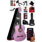 Midex CG-36PU-PAK Kaliteli 36 İnç 3/4 Junior Çocuk Gitar Seti 8-12 Yaş Arası (Çanta Capo Askı Nota Sticker Pena)