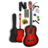 Midex CG-36RD Kaliteli 36 İnç 3/4 Juniur Çocuk Gitarı 8-12 Yaş Arası (Çanta Askı Capo Nota Sticker Pena Metod)