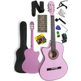 Midex CG-396PU SOLAK Klasik Gitar Lila Renk Full Set Sap Ayarlı 4/4 yetişkin Boy