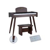 Midex CP-370C Ahşap Çocuk Piyanosu Pilli 37 Tuşlu Gerçek Piyano Tuşları