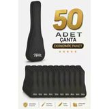 Midex Cs-26A-100X Tenör Ukulele Çantası 100'Lü Paket Kaliteli Siyah Kılıf (100 Adet)