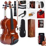 Midex CVL-742-PAK-1/2 Çocuk Kemanı 8-10 Yaş 2/4 (Yastık Susturucu Çanta Yay Tel Reçine) - Açık Kahve