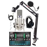 Midex Cx1 Diamond Set Efektli Ses Kartı Mikrofon Kulaklık Stand Kayıt Canlı Yayın Seti - Pc ve Telefon