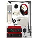 Midex Cx1 Mikrofon + Glx-500 Pro Ses Kartı + Rs-30 Stereo Kulaklık Kayıt Ekipmanı