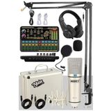 Midex CX1 Platinium Set Efektli Ses Kartı Mikrofon Stand Kayıt Canlı Yayın Seti
