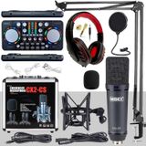 Midex CX2 Persuasive Paket-6 Stüdyo Mikrofon Ses Kartı Kulaklık Stand (Kayıt ve Canlı Yayın)