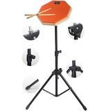 Midex Dd-1012-pak Bateri Davul Çalışma Pedi Seti 12" Drum Practice Pad