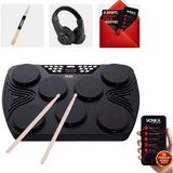 Midex DDX-105 Profesyonel Dijital Davul Şarjlı Elektronik Bateri Bluetooth (Kulaklık ) - Siyah - Paket-1