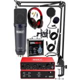 Midex Functional Paket-4 Studyo Ekipmanlari Mikrofon 4 Cikis Ses Karti Full Set