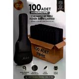 Midex GK-40K-100X Klasik Gitar Çantası 100'lü Paket Kaliteli Siyah Kılıf (100 Adet)