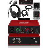 Midex Glx-500 Pro-Hd 2 Giriş 2 Çıkış USB Stüdyo Ses Kartı Kulaklık Ve XLR Kablo