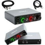 Midex GLX-700GR XLR Üst Segment Usb Stüdyo Ses Kartı 2 Giriş 2 Çıkış 24bit/192kHz - Gri