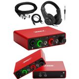 Midex GLX-700RD-H Üst Segment USB Stüdyo Ses Kartı + Kulaklık + Kablo