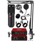 Midex GLX Paket-2 BM800 And Mikrofon Ses Kartı + Stand Set