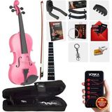 Midex HGA24PİNK-PAK Pembe 1/2 Çocuk Kemanı Seti (Yastık Susturucu Çanta Yay Reçine)