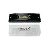 Midex HN-10BK Siyah Örf Aletleri 10 Delikli Mızıka